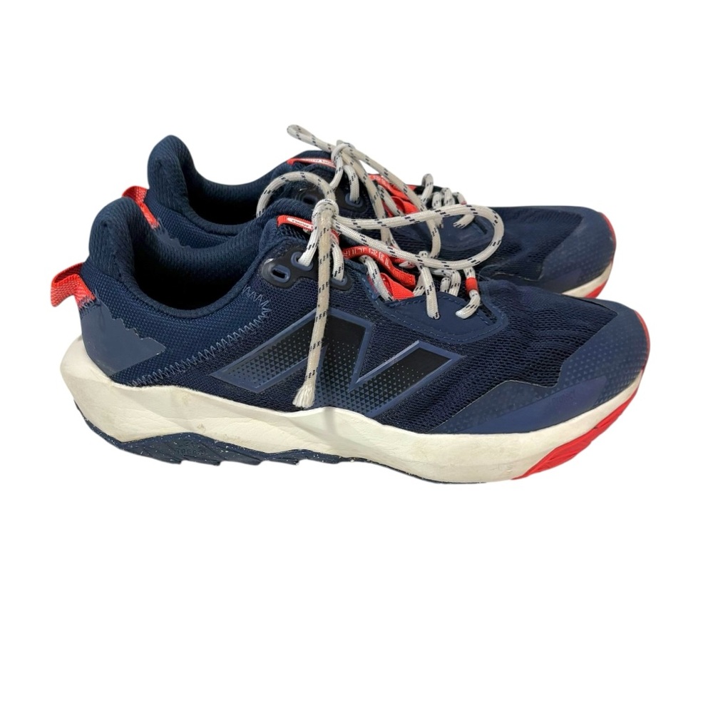New Balance Men’s 7.5 Blue Red Dynasoft Nitrel V6 Trail Running Shoe Hiking